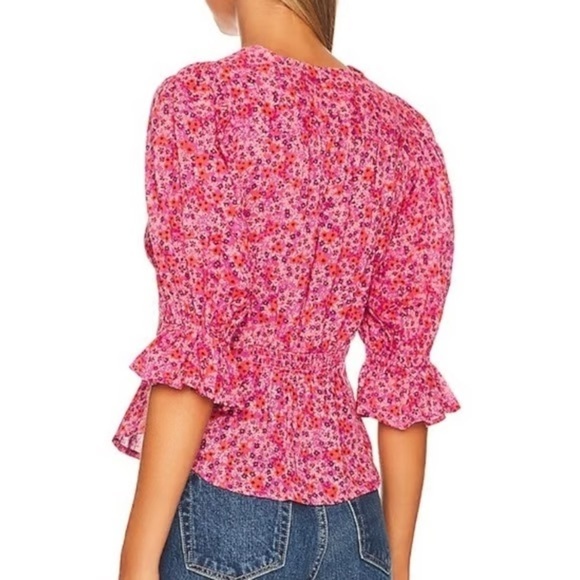 FREE PEOPLE I Found You Printed Floral Top - Picture 2 of 8